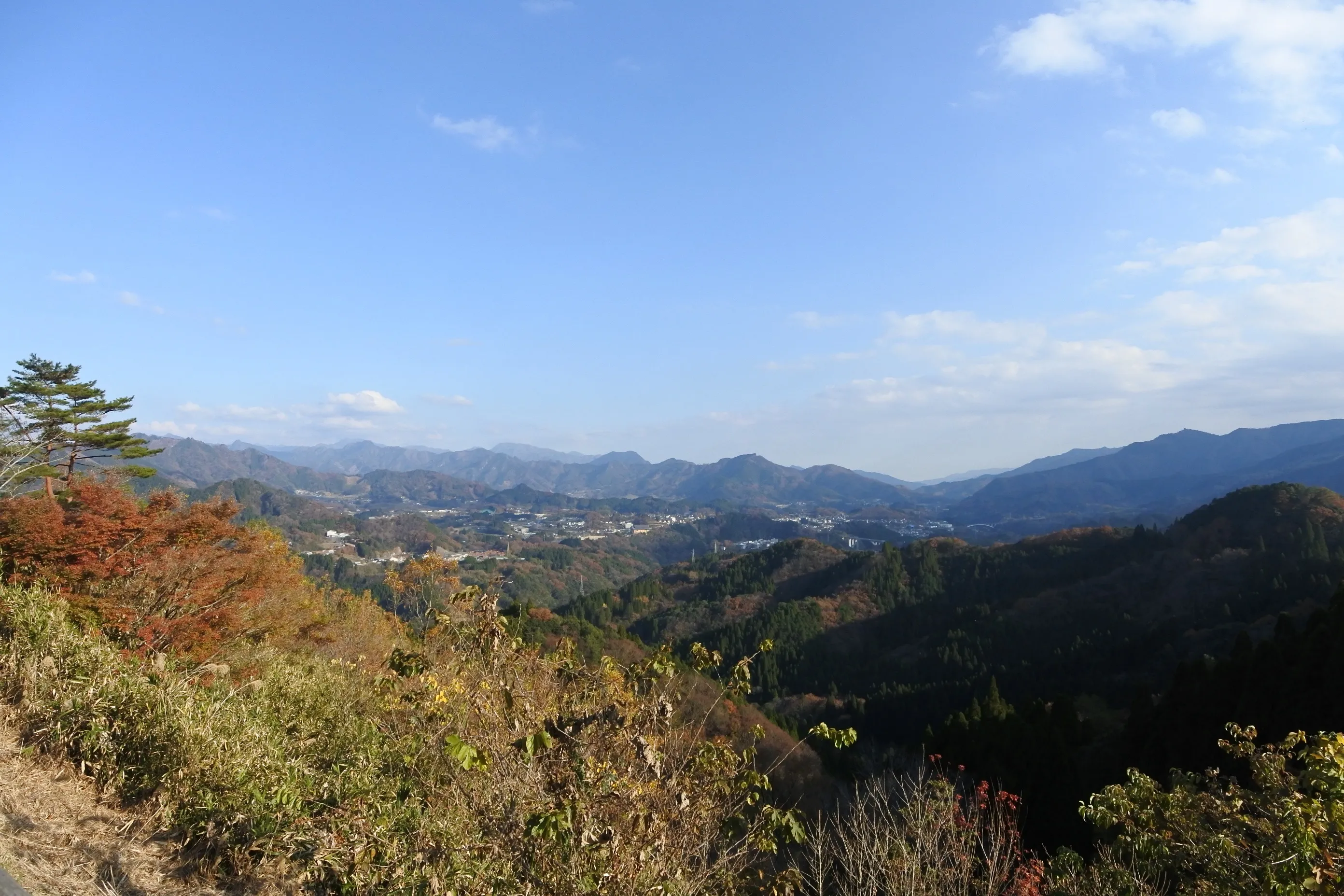 Mountain panorama in Takachiho area